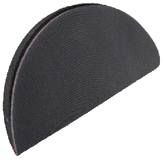 Mirka Grip Faced Half-Round Hand Pad, 6 dia., Qty 1 - MK106HPHRG