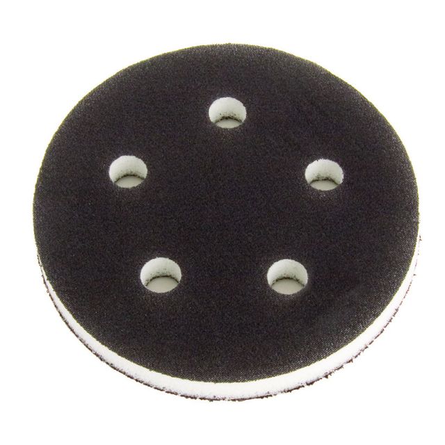 Mirka 5 in. 5 Hole Grip Faced Interface Pad 1 in. thick, Qty 5 1055Y