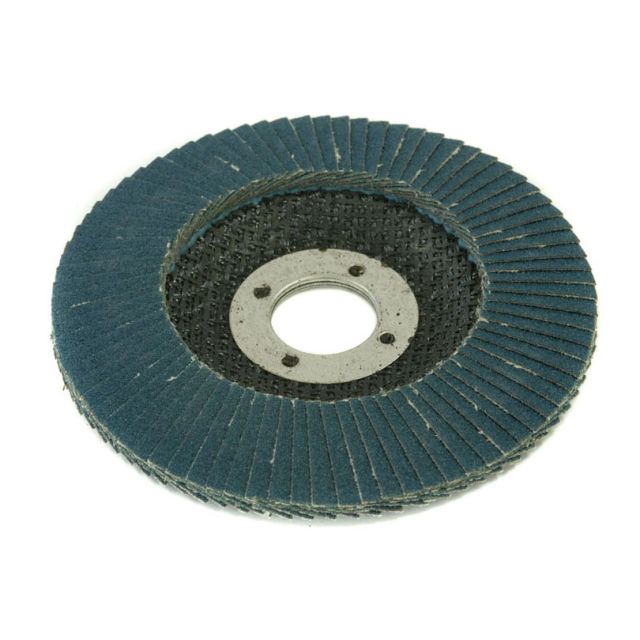 Mirka 4-1/2 in. 80G Alumina Zirconia Conical Flap Disc (Blue), Qty 5 64-405-080