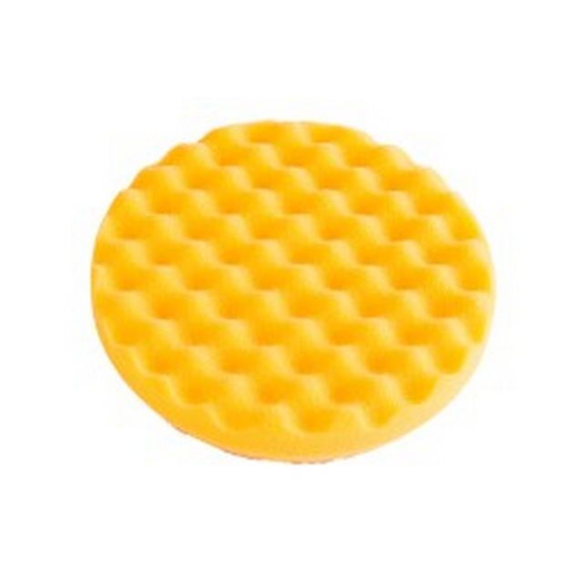 Mirka 3-1/4 in. CCS Yellow Waffle Foam Polishing Pad, Qty 2 MPADYF-3.25W