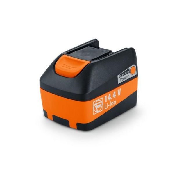 FE92604170020 Li-ion battery with charge indicator and FEIN SafetyCell Technology. Protects the battery and the machine from overloading, overheating and deep discharge.