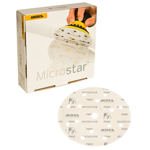 Mirka Microstar 3 in. 800G Grip Film-Backed Disc, Qty 50 FM-608-800
