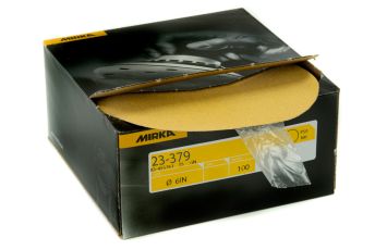 Mirka Gold 6 in. 320G PSA Autobox Disc, Qty 100 23-379-320