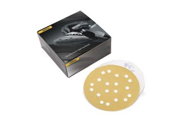 Mirka Gold 9 in. 80G 27 Hole Grip Vacuum Disc, Qty 25 23-648-080