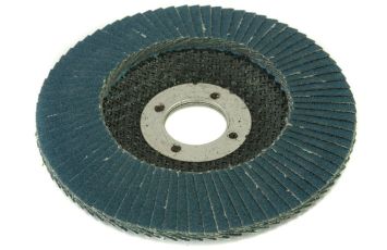 Mirka 4-1/2 in. 80G Alumina Zirconia Conical Flap Disc (Blue), Qty 5 64-405-080