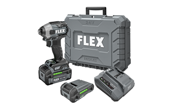 Flex Tools 1-4 Quick Eject Hex Impact Driver with Multi-Mode Kit FX1371A-2B