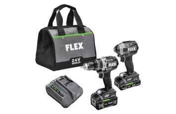 Flex Tools Drill Driver and Quick Eject Impact Driver Combo Kit FXM204-2B