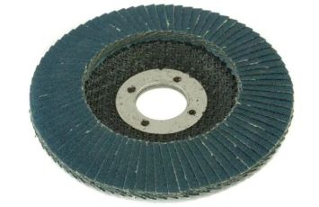 MK64-405-040 MIRKA 4-1/2 IN. ALUMINA ZIRCONIA CONICAL FLAP DISC (BLUE) 40G QTY. 5
