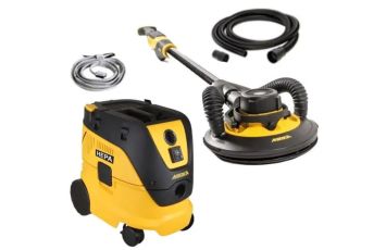 MIW950-DE1230AFC-4, Mirka LEROS Dust Free Solutions Kit with 9in Wall Sander & Dust Extractor