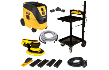 Mirka 6 in. Dust-Free Trolley System (Electric Tool) MUSDF-6TSE