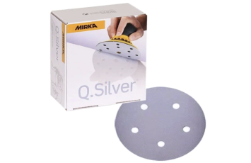 Mirka Q.Silver 5 in. 1200G 5 Hole Grip Disc, Qty 50 2B-614-1200