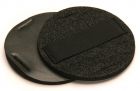 Mirka Vinyl Faced Hand Pad With Strap, 5 dia. 1/4 in.thick, Qty 2 - MK105HP