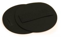 Mirka Vinyl Faced Hand Pad With Strap, 5 dia. 1/8 in.thick, Qty 2 - MK105HP8
