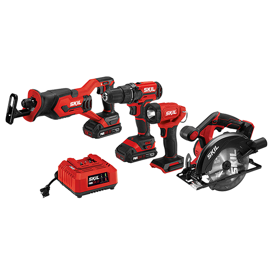 Skil 20V 4 Tool Combo Kit CB739701