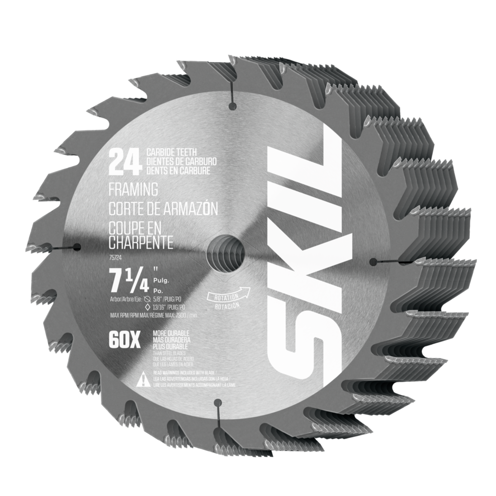 Skil 7 1 4 in. 24 Tooth Carbide Framing Circular Saw Blade 10 Pack 75724 10