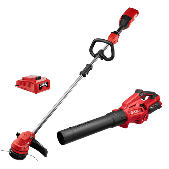 Skil PWRCORE 40 Brushless 40V 14 String Trimmer and Leaf Blower Combo Kit CB7478C 11