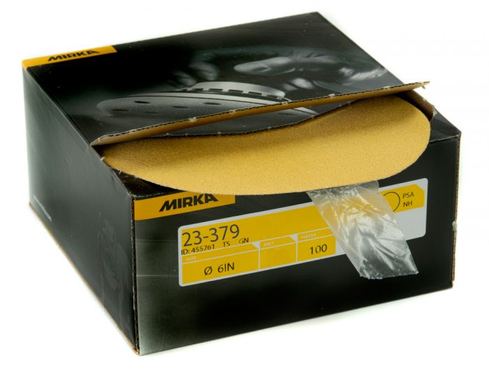 Mirka Gold 6 in. 150G PSA Autobox Disc, Qty 100 23-379-150 $76.30 Mirka Gold 6 in. 150G PSA Autobox Disc, Qty 100 23-379-150 $76.30