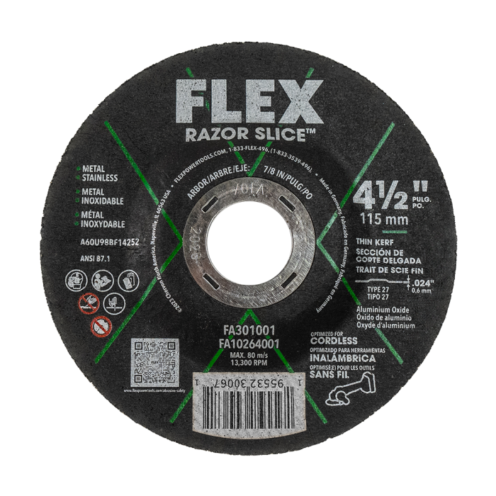 Flex Tools 4-1-2 RAZOR SLICE Cut-Off Disc FA301001