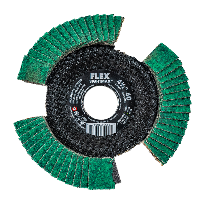 Flex Tools 4-1-2 SIGHTMAX 40 Grit Flap Disc FA302001