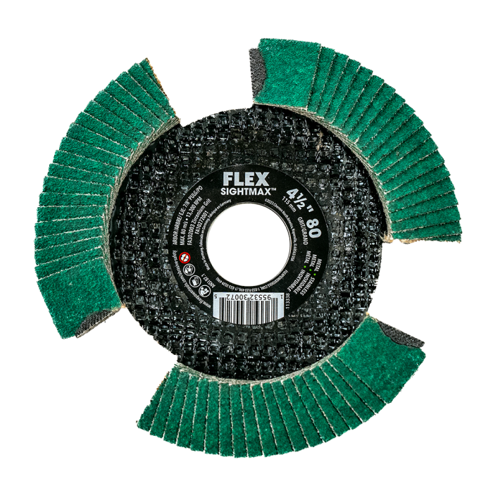 Flex Tools 4-1-2 SIGHTMAX 80 Grit Flap Disc FA302003