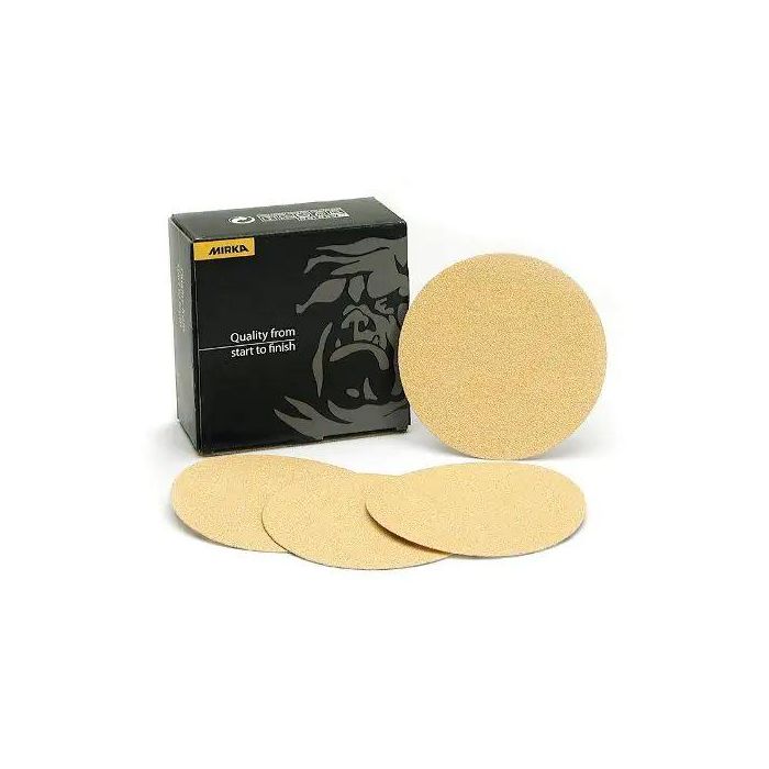 MK23-631-040 Mirka Gold is a durable product very well suited for sanding at high speeds.
