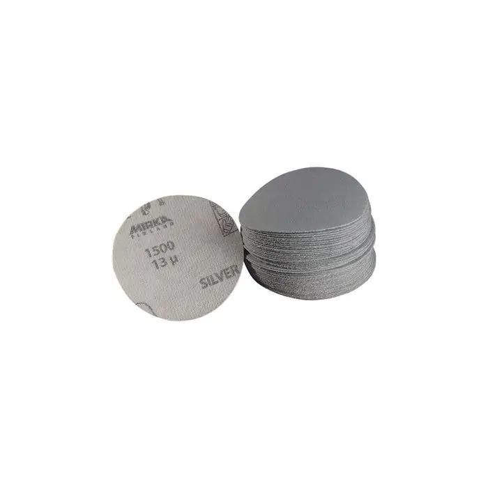 MK2B-608-080 This Mirka Q-SILVER grip disc is 3 inches in diameter and is 80 grit. There are 100 discs per pack.
