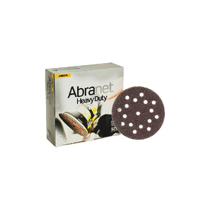 MKHD65002580 Mirka Abranet Heavy Duty Mesh Abrasive-Grip Attachment 5 in 19 hole disc 80 grit 25 pack
