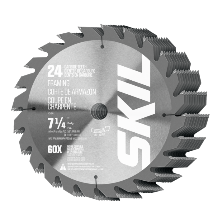 Skil 7 1 4 in. 24 Tooth Carbide Framing Circular Saw Blade 10 Pack 75724 10