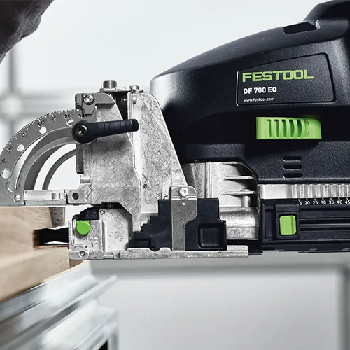 Festool Domino Joiner Cutting into Wood