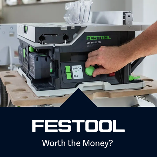 Turning on a Festool Table Saw