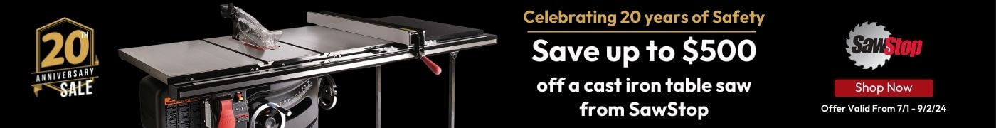 SawStop Anniversary Sale